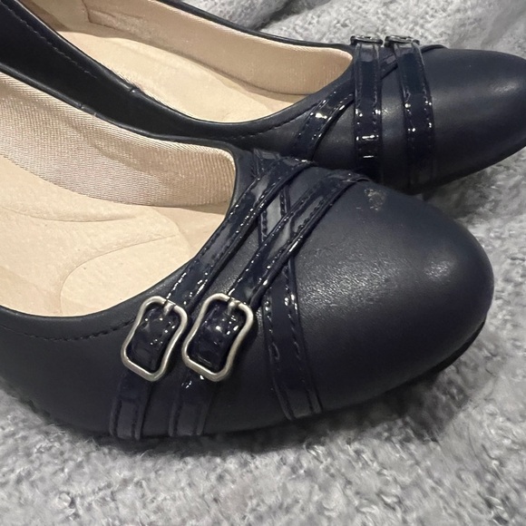 Life Stride Memory Foam velocity flex navy pumps size 10 - Picture 6 of 9